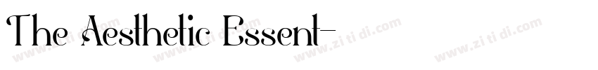 The Aesthetic Essent字体转换